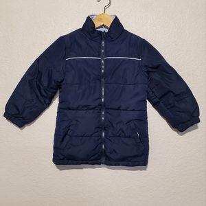 Athletic Works Girls' Reversible Puffer Jacket